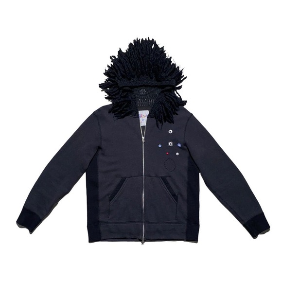 RARE wool dread hoodie Rebirth to tabura rasa nada not nada - Picture 1 of 4